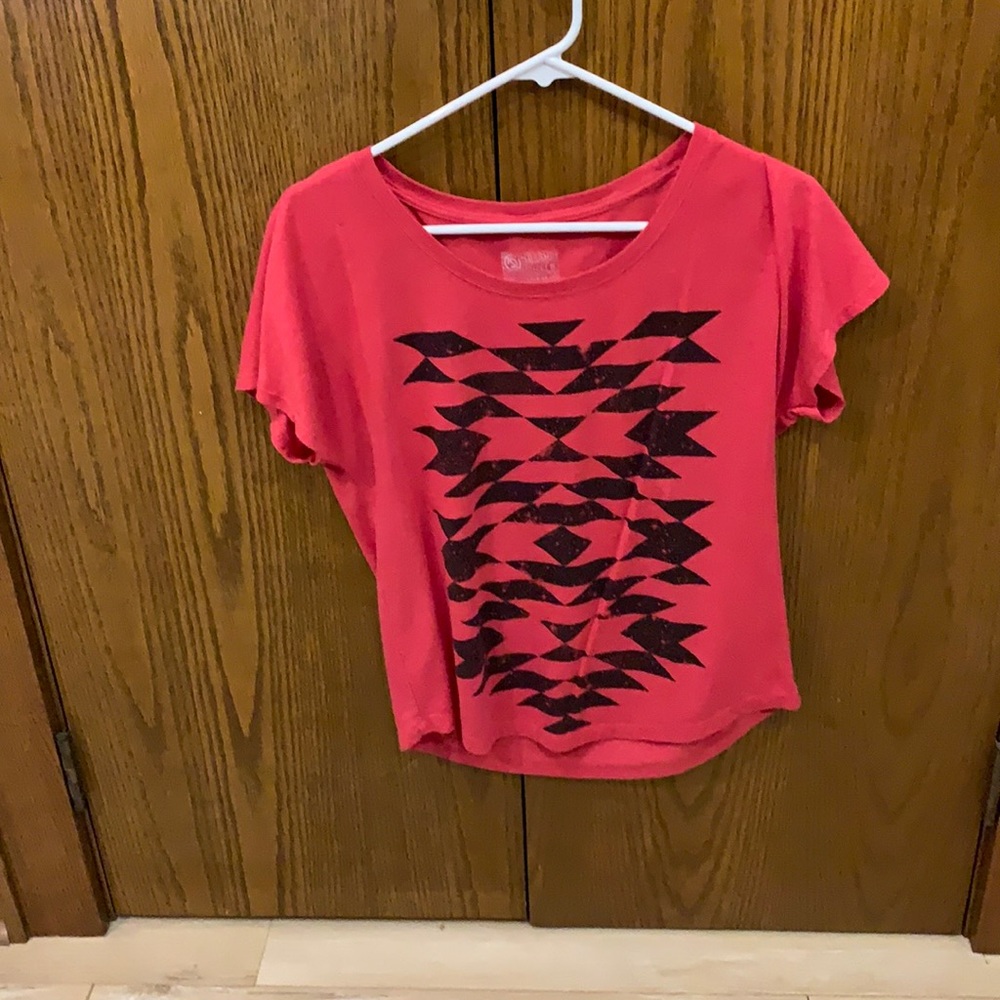 Small red, loose T-shirt